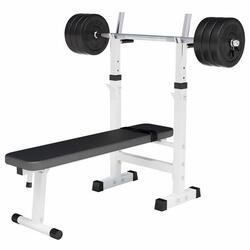 Banc Musculation - Pliable, Réglable avec Support, Set Haltère 38kg, Home Gym