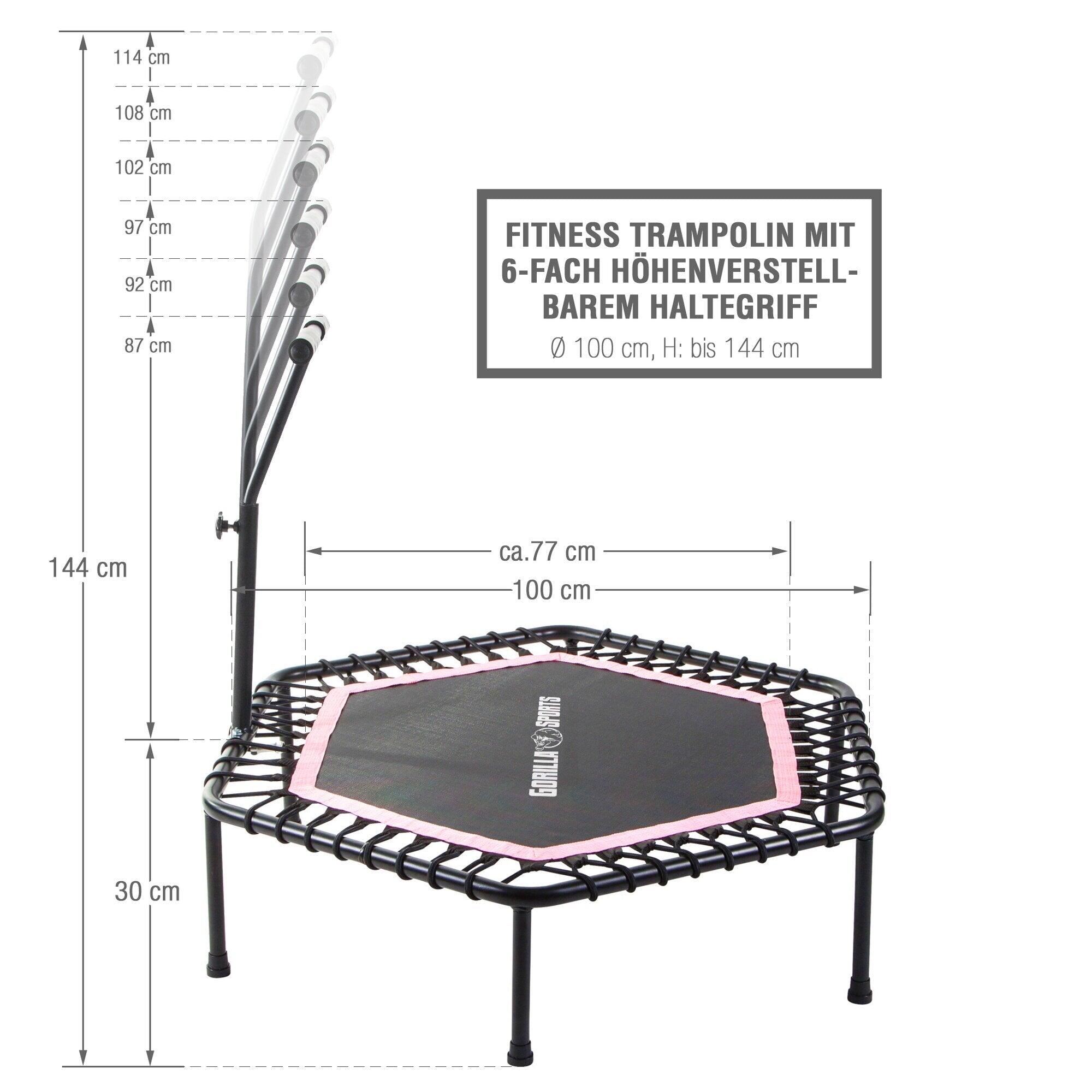 TRAMPOLINE FITNESS DIAM 77CM | FITNESS PRO | COLORIS AU CHOIX 2/7