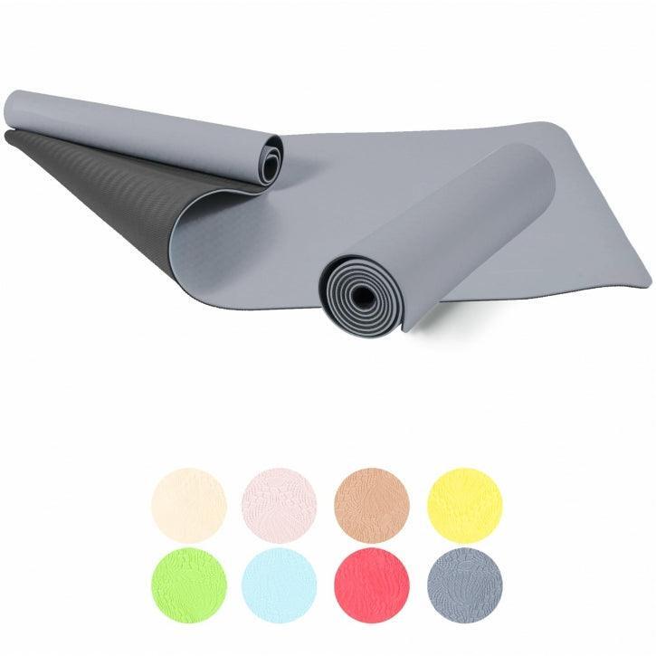 TAPETE BICOLOR 180CM X 60CM X 0,6CM | YOGA PILATES E FITNESS | SELECÇÃO DE CORES