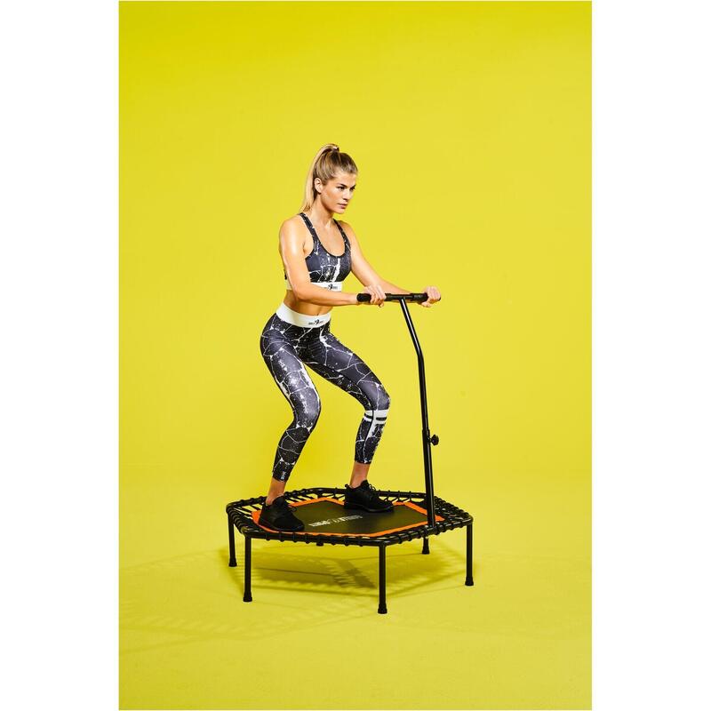 Trambulina fitness negru/roz