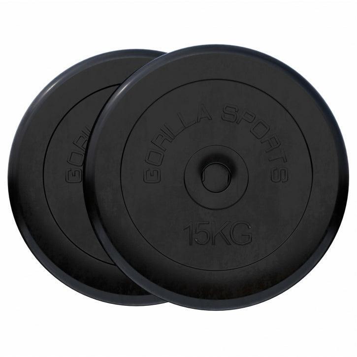 GORILLA SPORTS Hantelscheibe Gummi 0,5-25 KG