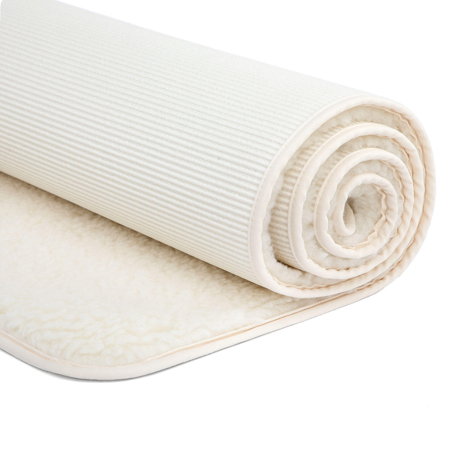 Schurwoll-Yogamatte SURYA Premium (umsäumt), extra-dick 4/5