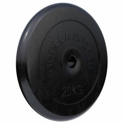 Halterschijven set - bundel - 30 kg (2 x 15 kg) - rubber - 30 mm