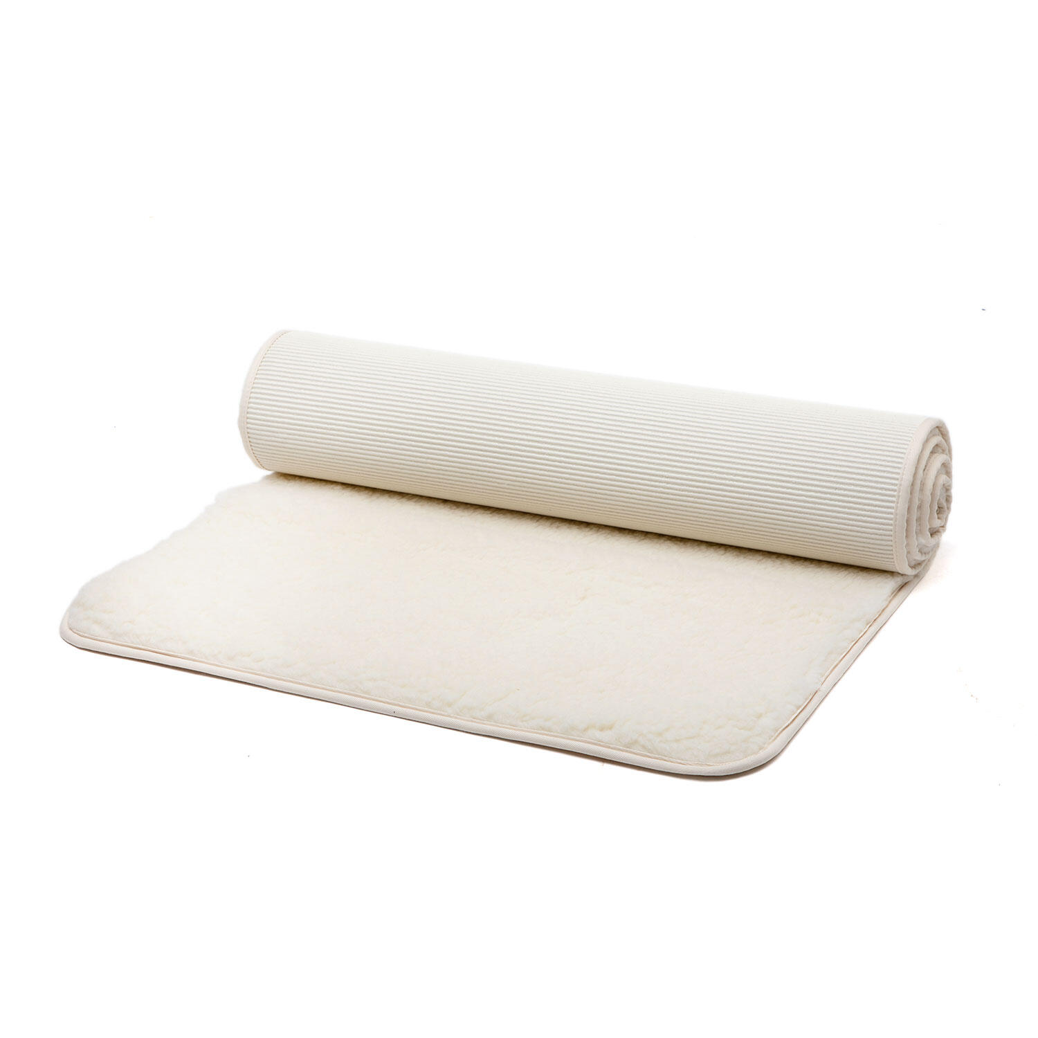 Schurwoll-Yogamatte SURYA Premium (umsäumt), extra-dick 1/5