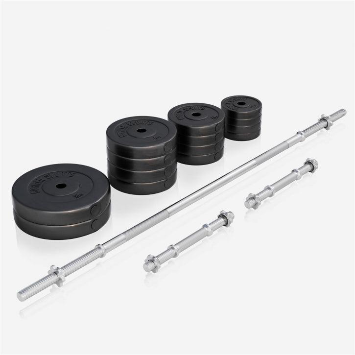 Verstelbare Halterbank - fitnessbank + 70 kg Halterset - gewichtenset - 3/7