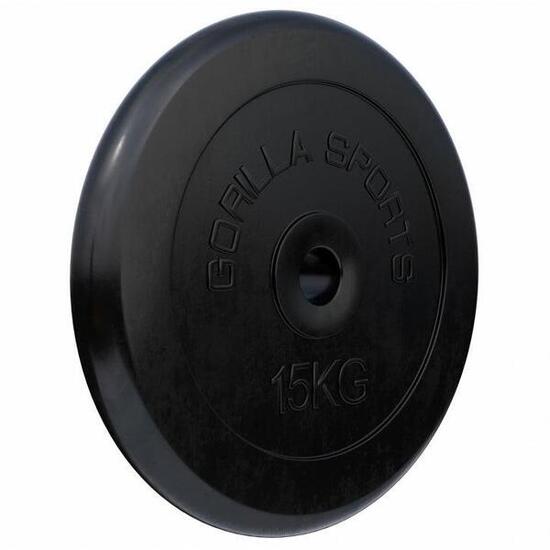Disques de poids en caoutchouc avec alésage de 31 mm - De 0,5 KG à 30 KG