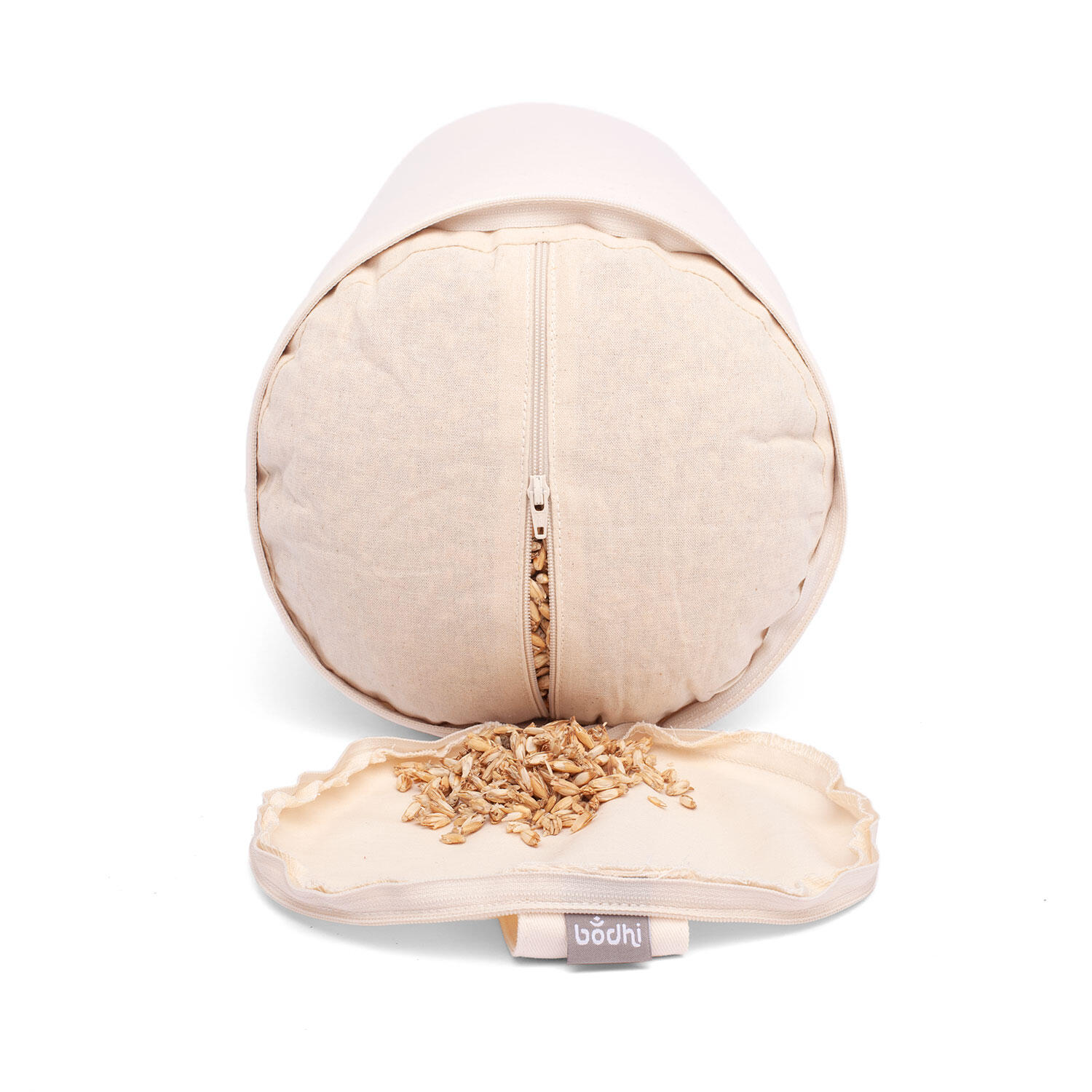 Yoga-Bolster (rund) ECO, Dinkelhülsen Natur 4/6