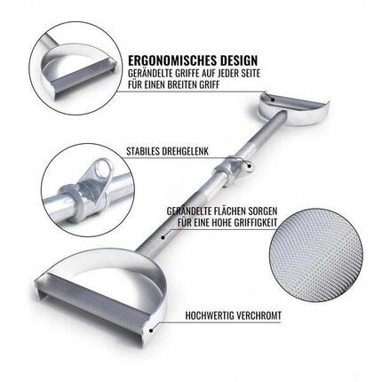 BARRE DE TRACTION DROITE AVEC ARTICULATION PIVOTANTE | ACCESSOIRE MUSCULATION