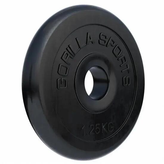 Disques de poids en caoutchouc avec alésage de 31 mm - De 0,5 KG à 30 KG