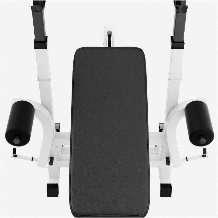 Banc de musculation complet avec haltères, barres et poids 5/7
