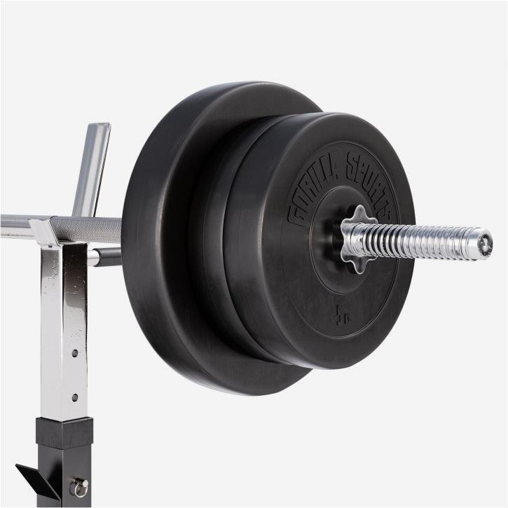 Verstelbare Halterbank - fitnessbank + 70 kg Halterset - gewichtenset - 4/7