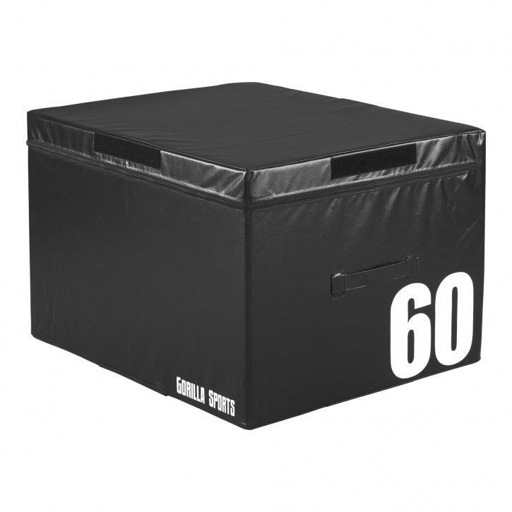 Gorilla Sports - Plyobox Noir En Mousse | Hauteur 60cm | Musculation Et Cross Training - Box Pliométrique - Blanc|noir - Taille Unique - Decathlon