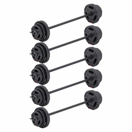 5 KIT HALTÈRES AÉROBIC DE 20KG DISQUES ET BARRES | DIAM 30MM | MUSCULATION