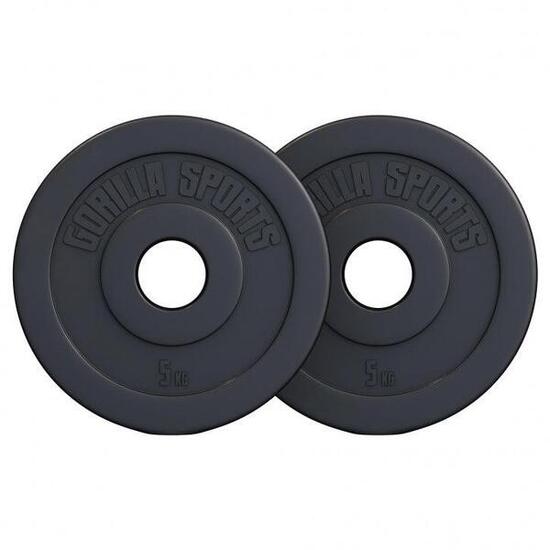 Zestaw obciążeń Olympia winyl 30 kg - 4 x 2,5 kg + 4 x 5 kg