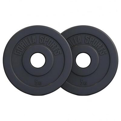 Hantelscheibenset Olympia Kunststoff 5 kg - 2 x 2.5 kg