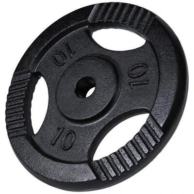 Gewicht - halterschijf - 2.5 kg - gripper gietijzer zwart - 30 mm