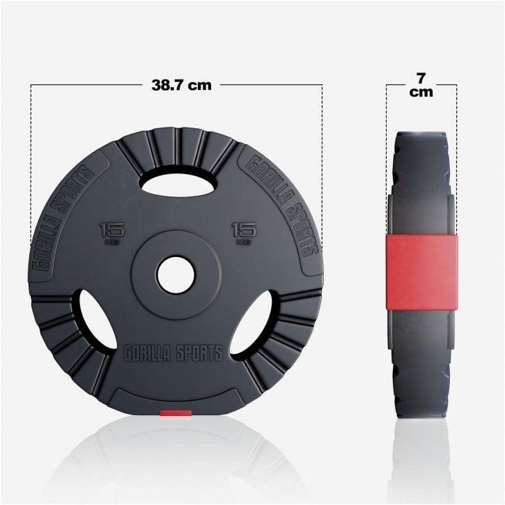 Second Hand - Disc Olimpic Grip ciment Ø 50/51mm (1.25-15kg) - Ca nou
