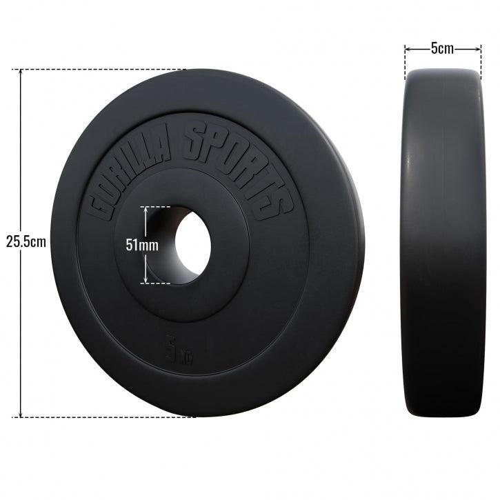Disque en plastique de 1,25kg à 15 KG - 50/51mm 4/4