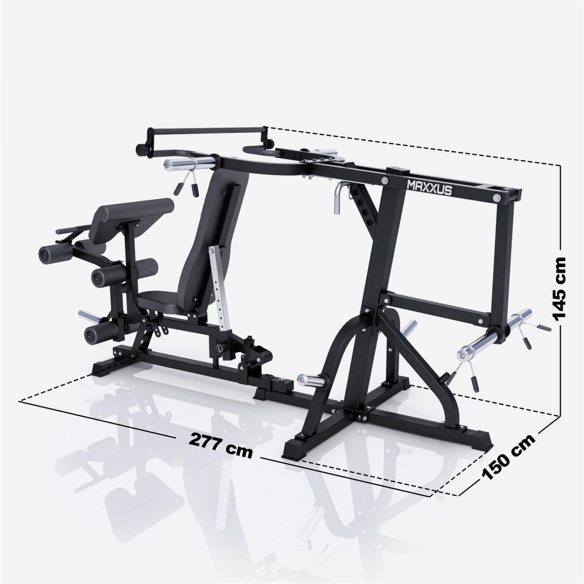 Stazione multifunzione MAXXUS Kraftmaschine acciaio 300 kg 110 kg 2/7