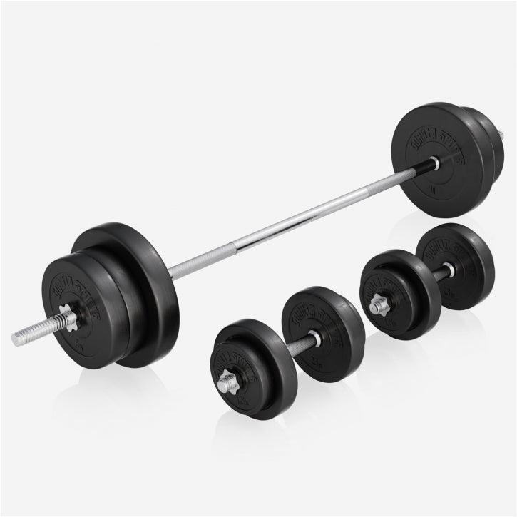 Verstelbare Halterbank - fitnessbank + 70 kg Halterset - gewichtenset - 2/7