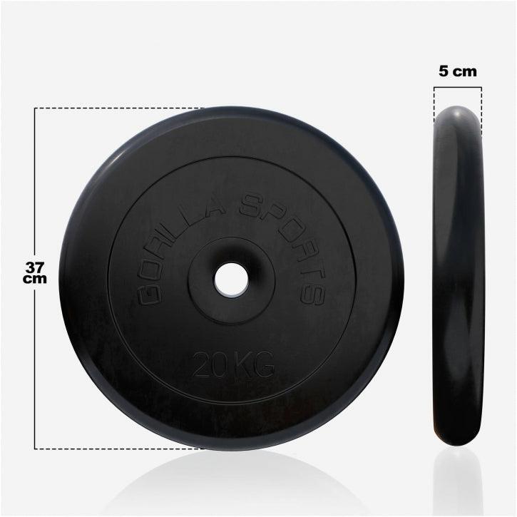Disques de poids en caoutchouc avec alésage de 31 mm - De 0,5 KG à 30 KG 7/7