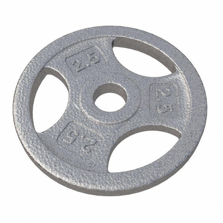 Gorilla Sports - Disque De Musculation Fonte Grip | Diam 31mm | Gris | Au Choix De 1,25kg À 20kg - Poids De Musculation - Gris - 15 Kg - Decathlon