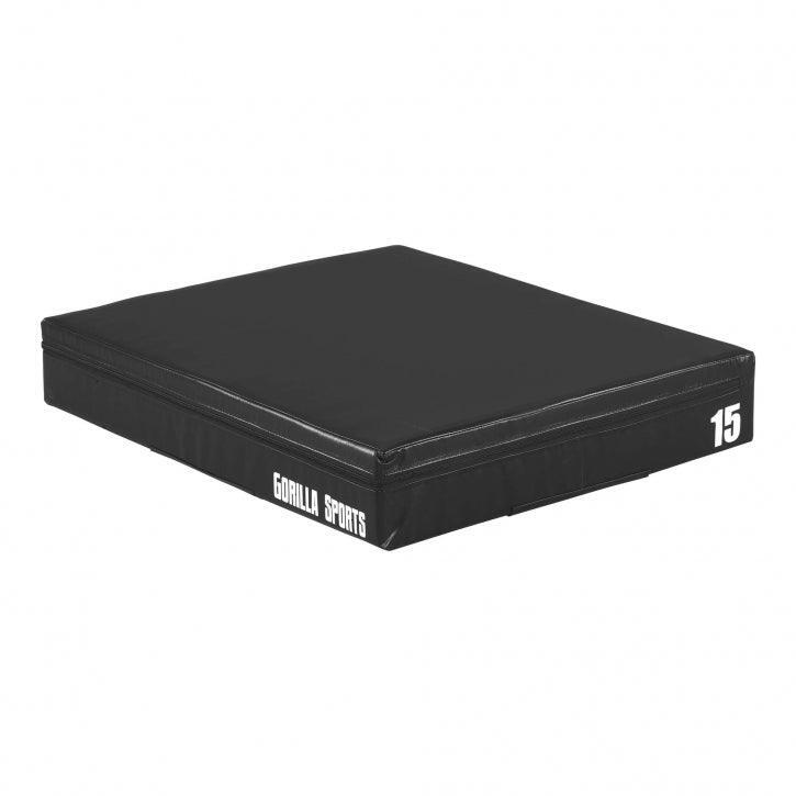 PLYOBOX NOIR EN MOUSSE | HAUTEUR 15cm | MUSCULATION ET CROSS TRAINING