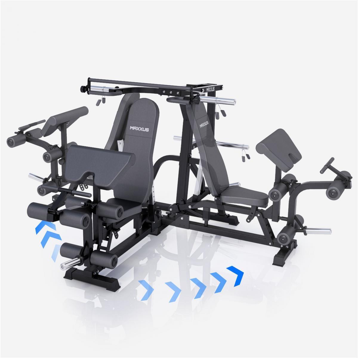 Stazione multifunzione MAXXUS Kraftmaschine acciaio 300 kg 110 kg 4/7