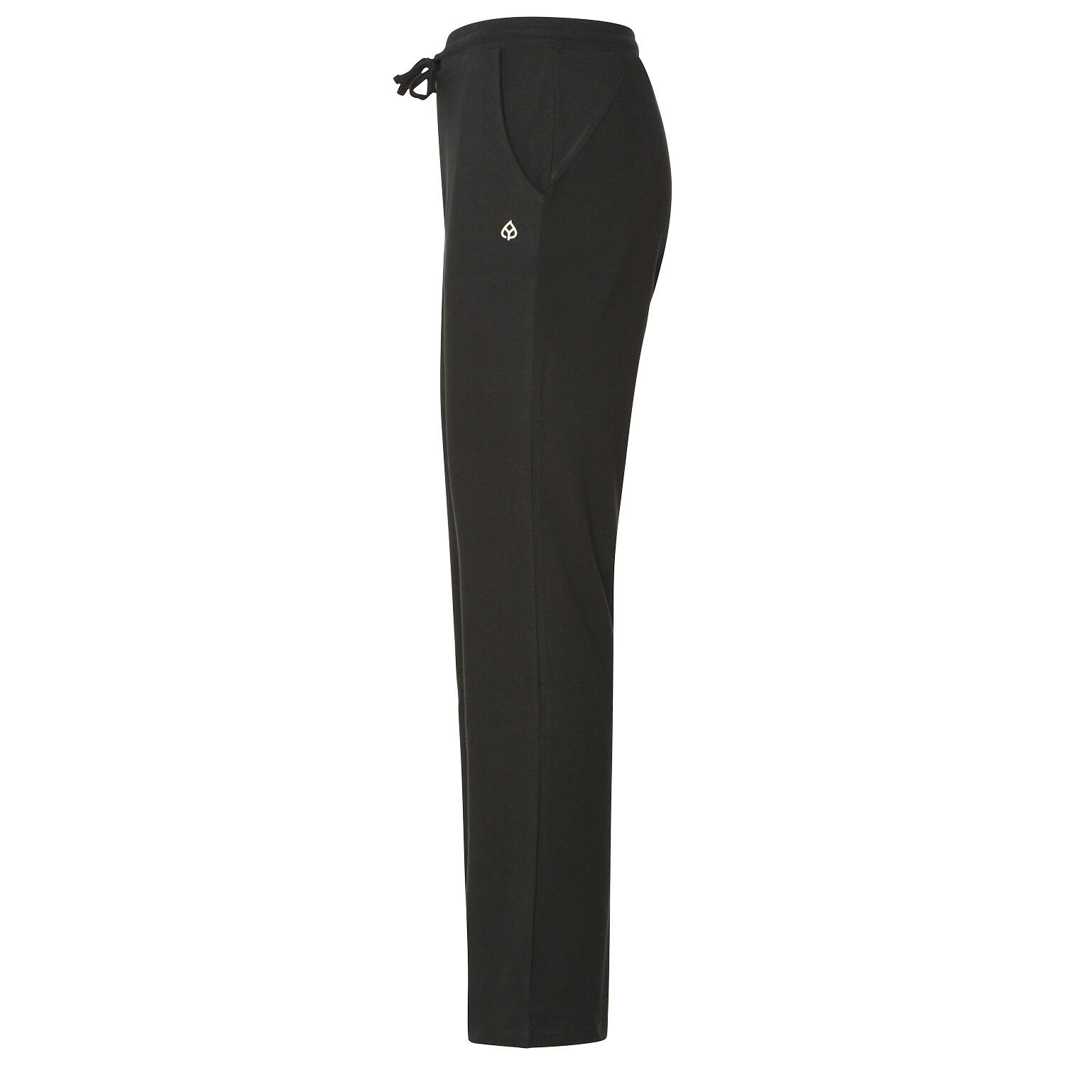 Herren Yogahose Straight Cut, Bio-Baumwolle, Schwarz 2/5