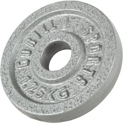 Disque haltère Gorilla Sports Fonte noir compatible 30 mm