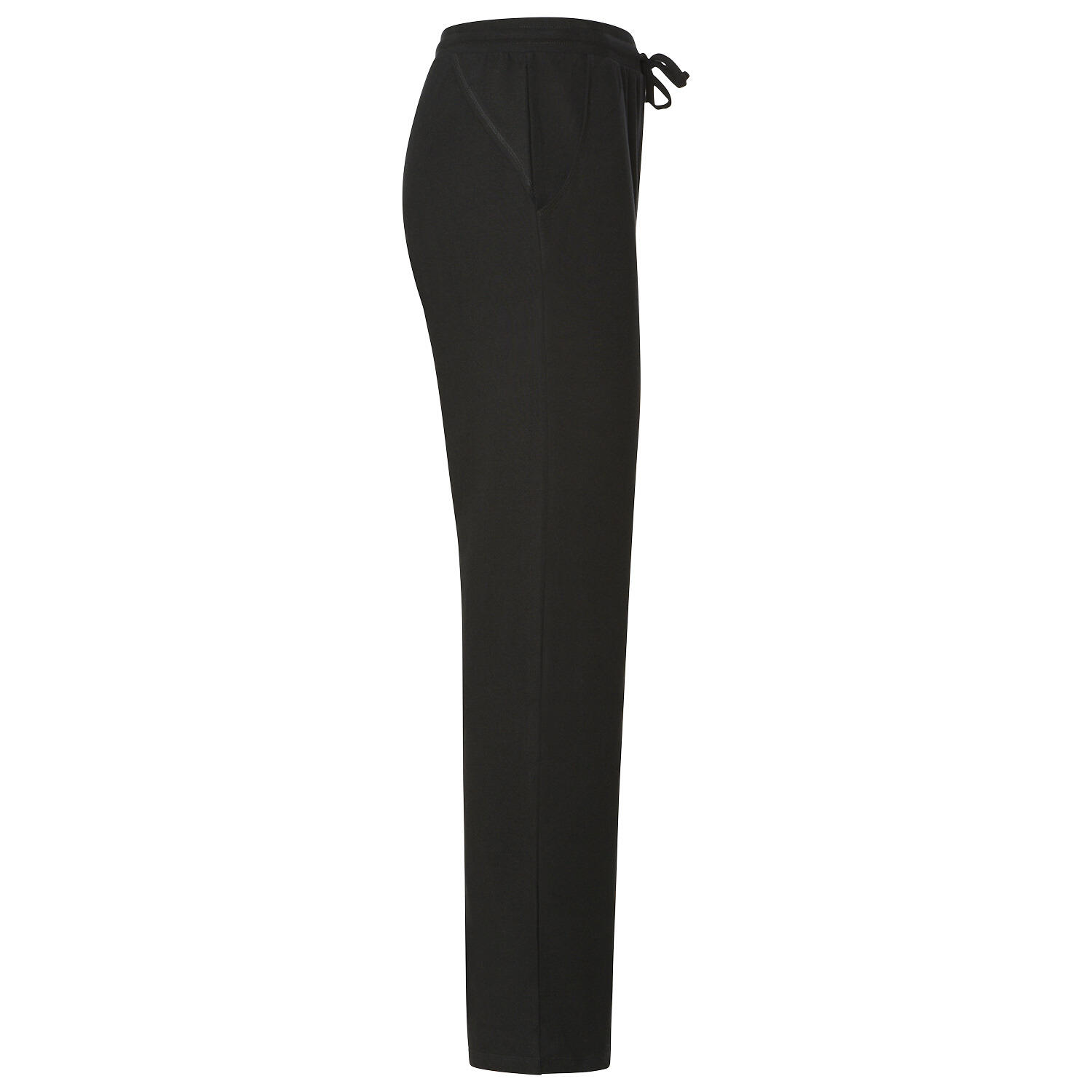Herren Yogahose Straight Cut, Bio-Baumwolle, Schwarz 4/5