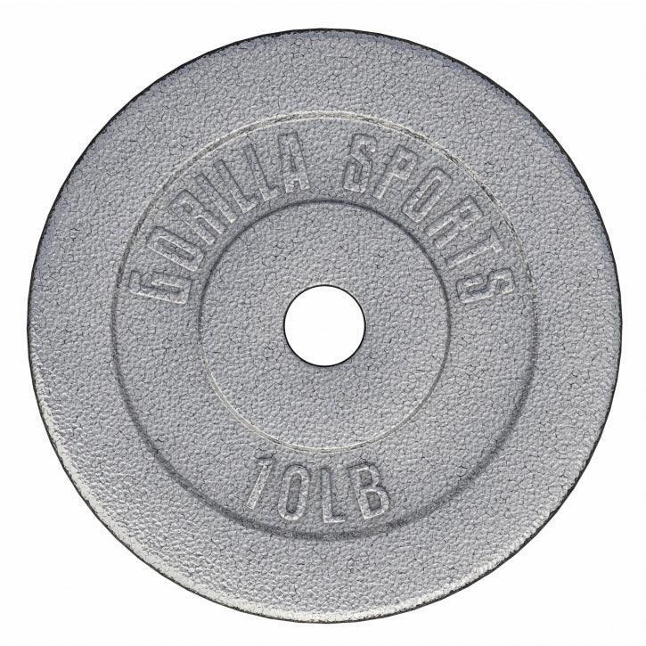 Gorilla Sports - Disque De Musculation Fonte Gris | Diam 31mm | Au Choix De 1,25kg À 30kg - Poids De Musculation - Gris - 1,25 Kg - Decathlon