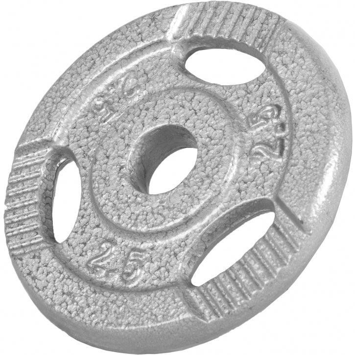 DISQUE DE MUSCULATION FONTE GRIP | DIAM 31MM | GRIS | AU CHOIX DE 1,25KG À 20KG