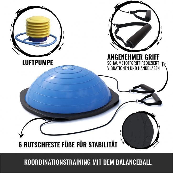 GORILLA SPORTS Balance Ball mit Griffen 3/7