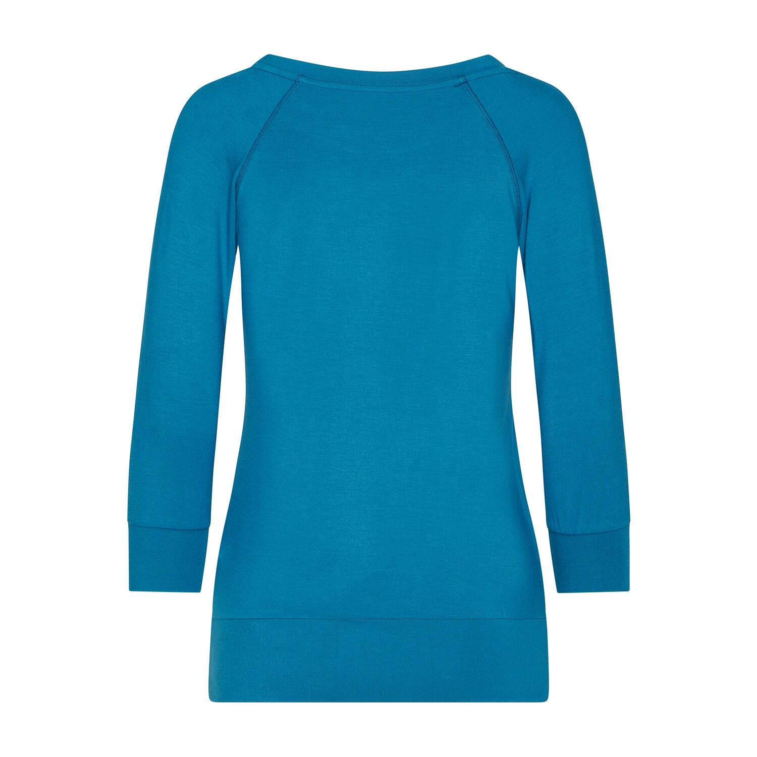 Casual ¾ Yoga Longsleeve, Modal, Petrol-blau (Lyons Blue) 3/6