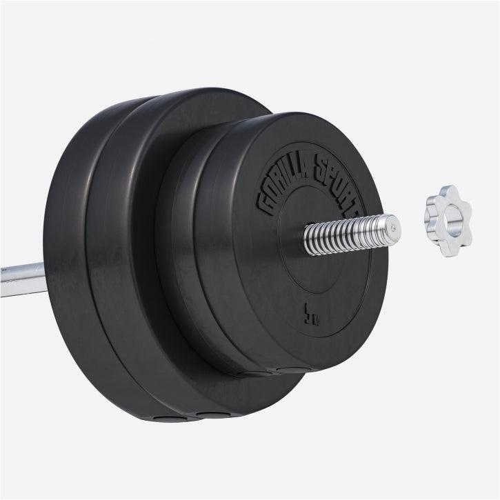 4 POIDS EN PLASTIQUE | DIAMETRE 31 MM | MUSCULATION | 2x5 KG ET 2x10 KG 5/7