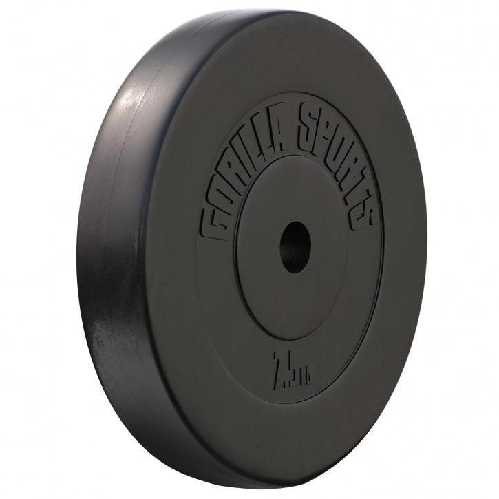 GORILLA SPORTS Hantelscheibenset Kunststoff 30 kg - 2 x 15 kg