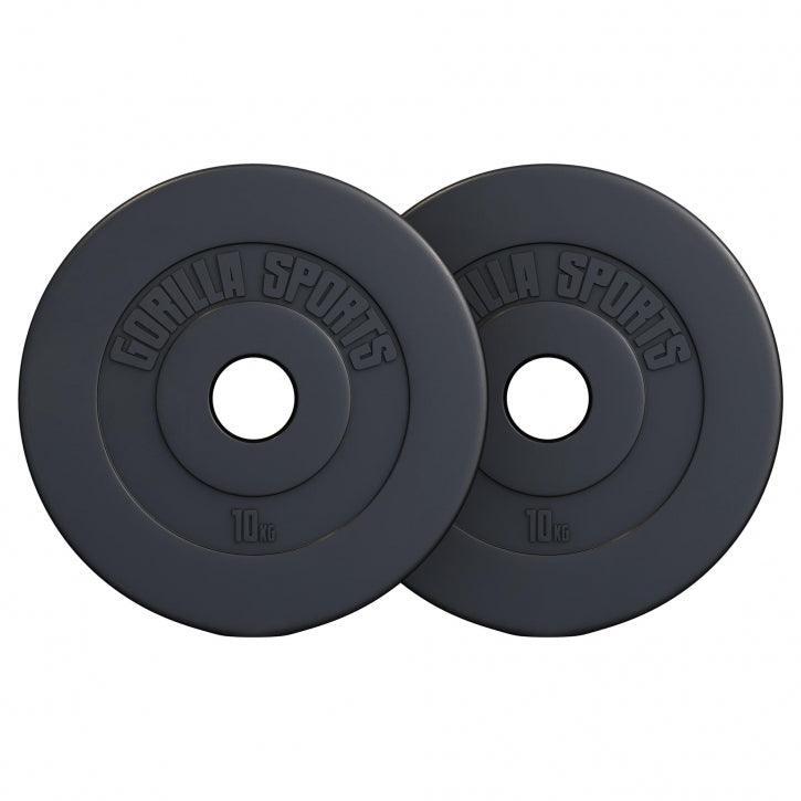 Lot de disques en plastique: 4 x 5 KG et 4 x 2,5 KG (30 KG) - 50/51mm | Poids ad 3/7