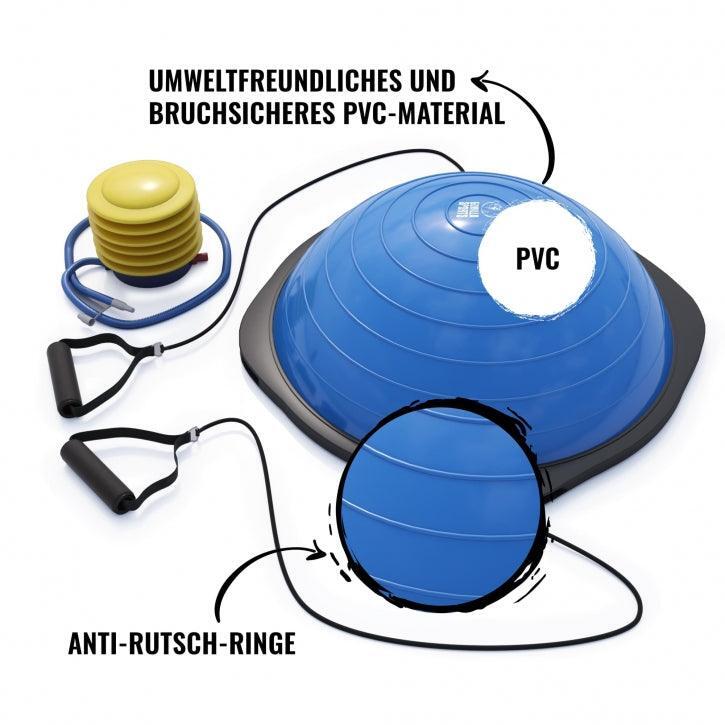 GORILLA SPORTS Balance Ball mit Griffen 2/7