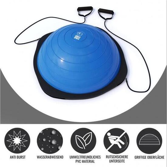 GORILLA SPORTS Balance Ball mit Griffen