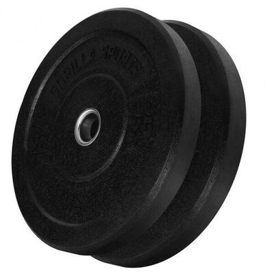 Bumper plate - halterschijf - 10 kg - rubber - 50 mm - set van 2