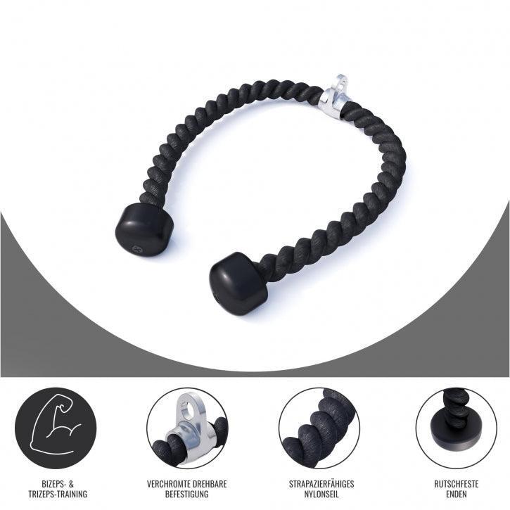 Uchwyt do wyciągu do treningu tricepsa Gorilla Sports nylon 85cm