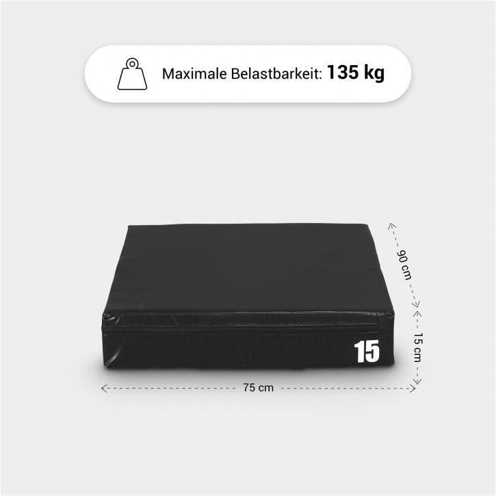 PLYOBOX NOIR EN MOUSSE | HAUTEUR 15cm | MUSCULATION ET CROSS TRAINING 5/7