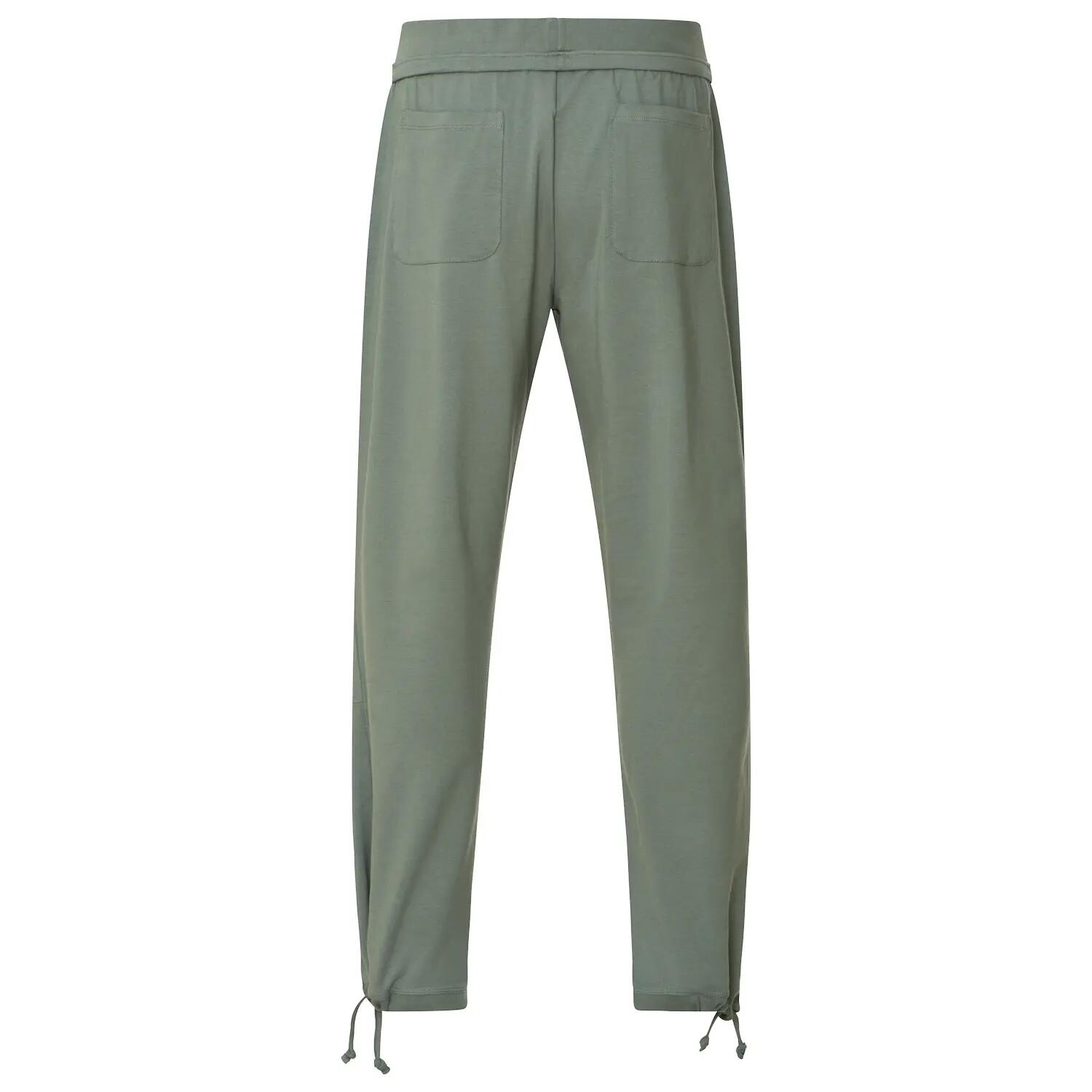 Herren Yogahose mit Tunnelzug, Bio-Baumwolle, Grau-Grün (Balsam Green) 2/5