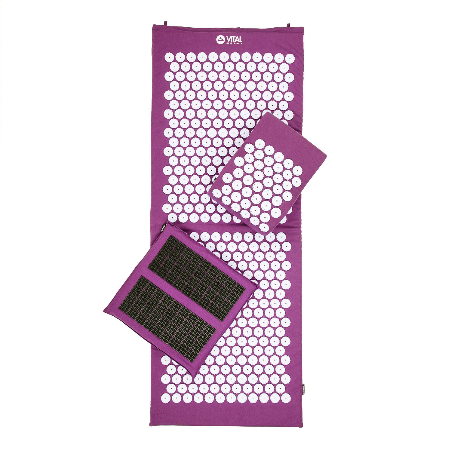 BODHI Vital Akupressur DELUXE-Set XL: Matte, Kissen, Fußmatte SPIKY & Tasche