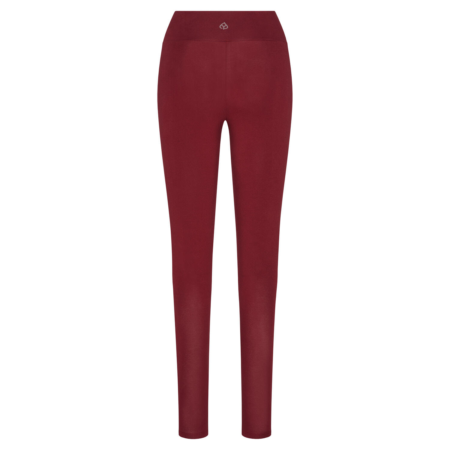 Basic Yoga Leggings Crossed Waist, Bio-Baumwolle, burgund (Cabernet) 2/6