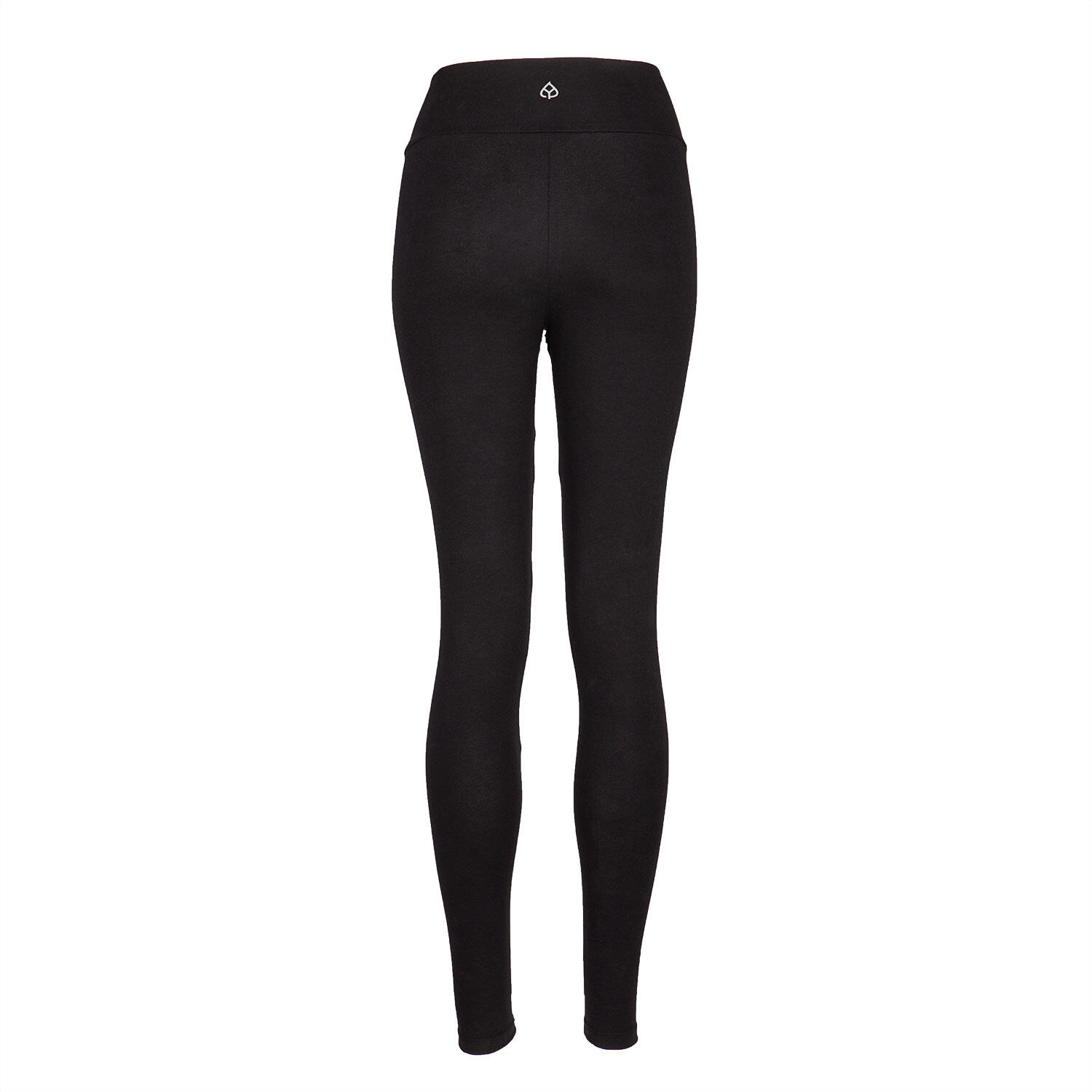 Basic Yoga Leggings Crossed Waist, Bio-Baumwolle, Schwarz 2/6