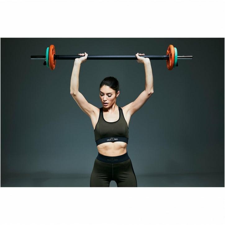 Bară pentru aerobic 130 cm cu finisaj crom