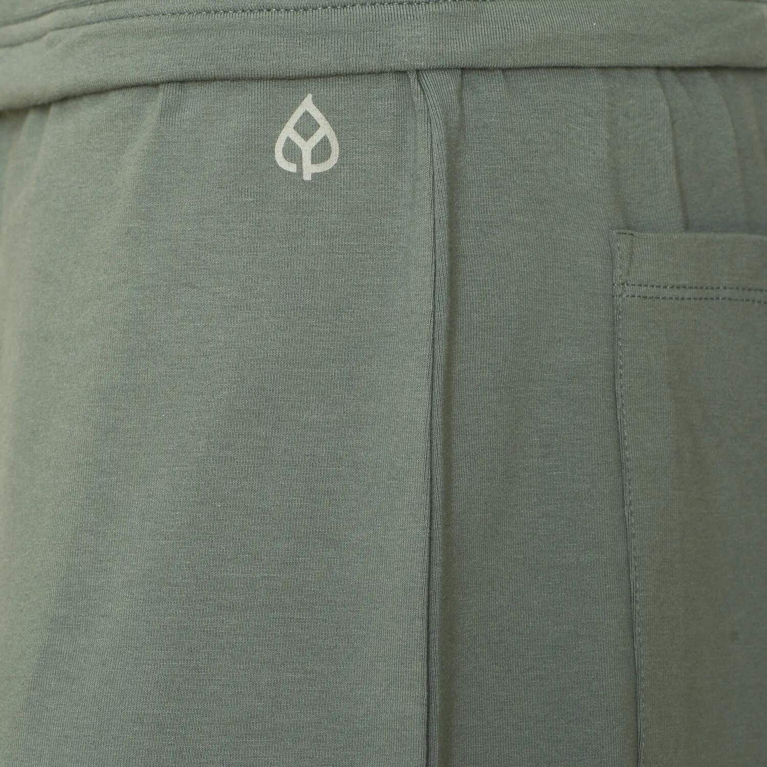 Herren Yogahose mit Tunnelzug, Bio-Baumwolle, Grau-Grün (Balsam Green) 5/5