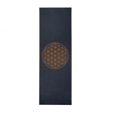 Tapis de yoga design « Fleur de vie », collection The Leela, « Silver Cloud »